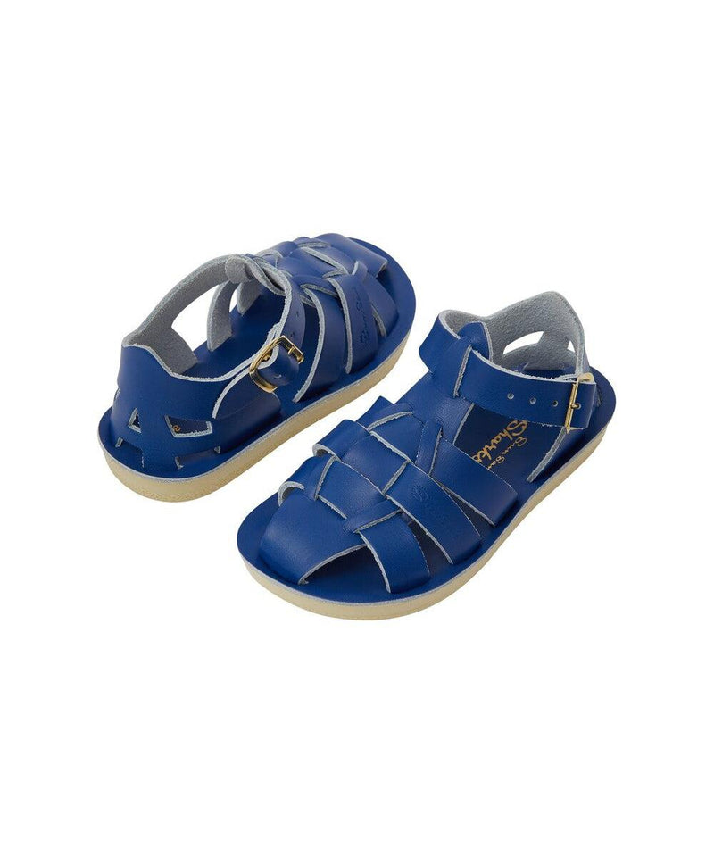 Salt-Water Sandals Kids Shark Cobalt