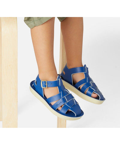 Salt-Water Sandals Kids Shark Cobalt