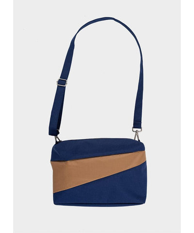 Susan Bijl The New Bum Bag Navy & Camel Medium