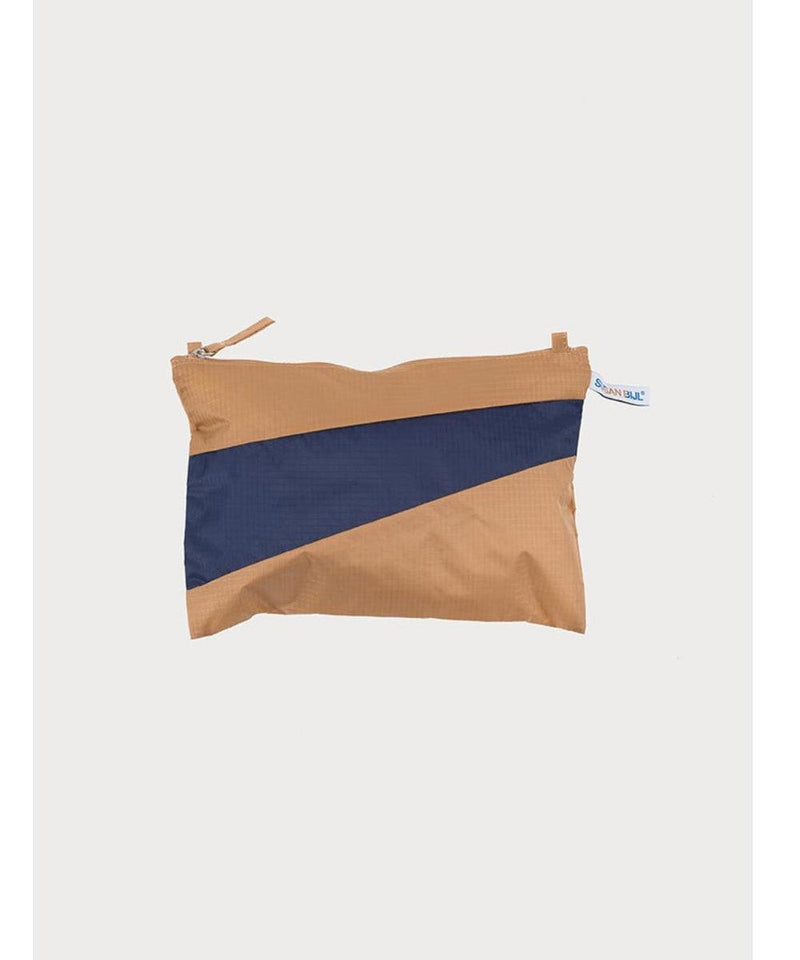 Susan Bijl The New Pouch Camel & Navy Medium