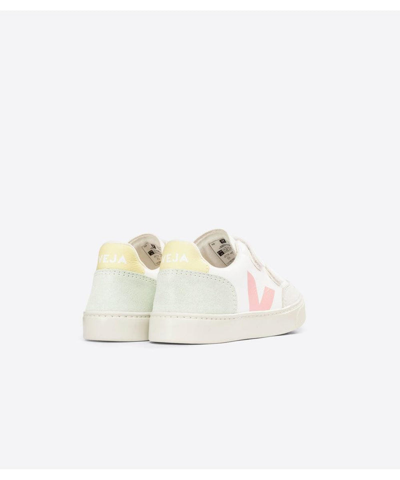 Veja Small V-12 Chromefree White Multico Jade