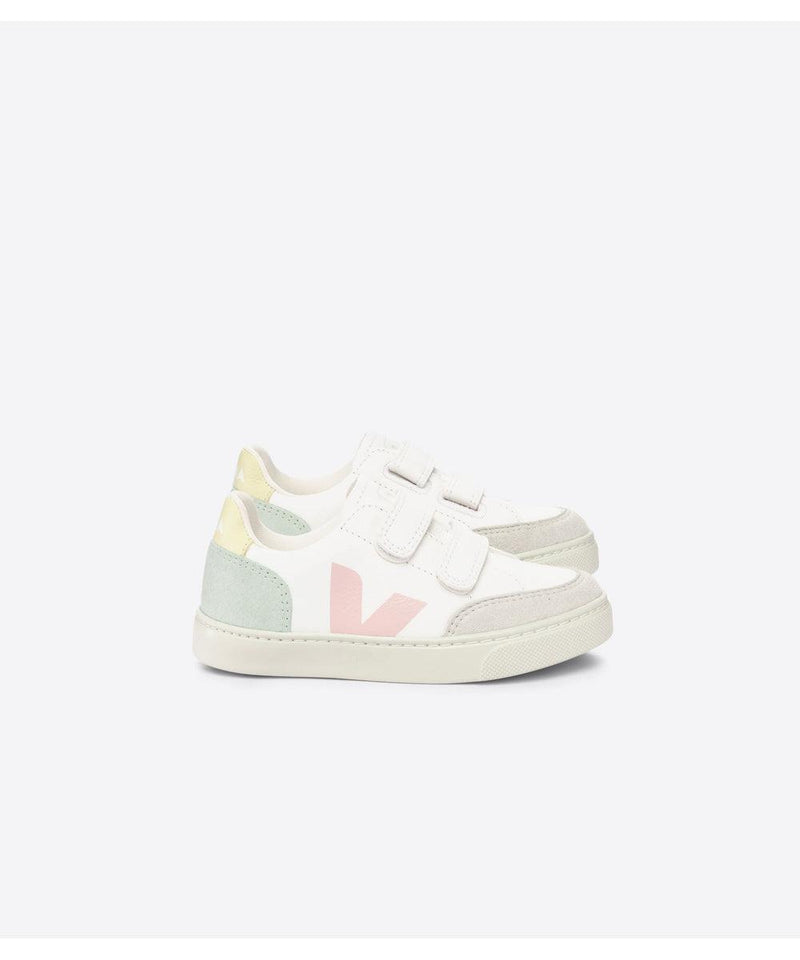 Veja Small V-12 Chromefree White Multico Jade